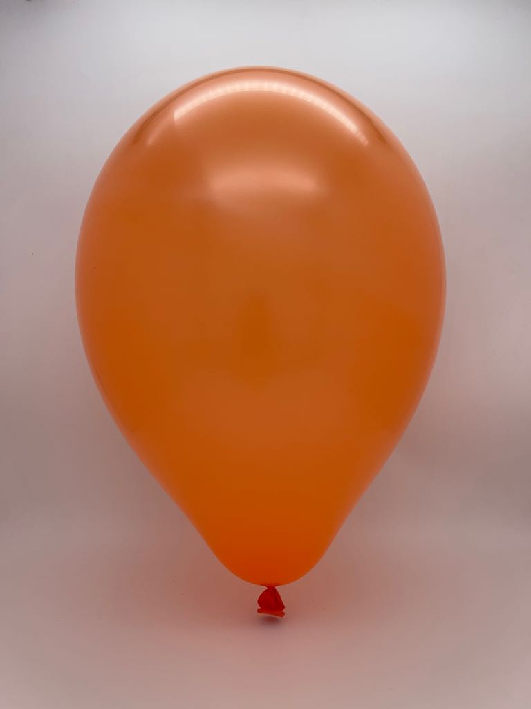 Inflated Balloon Image 19" Gemar Latex Balloons (Bag of 25) Standard Orange