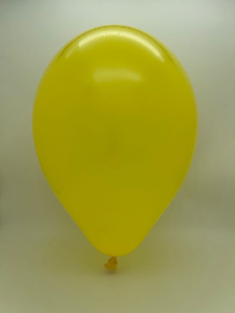 Inflated Balloon Image 5" Gemar Latex Balloons (Bag of 100) Standard Yellow
