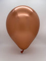 Inflated Balloon Image 12" Kalisan Latex Balloons Mirror Copper (50 Per Bag)