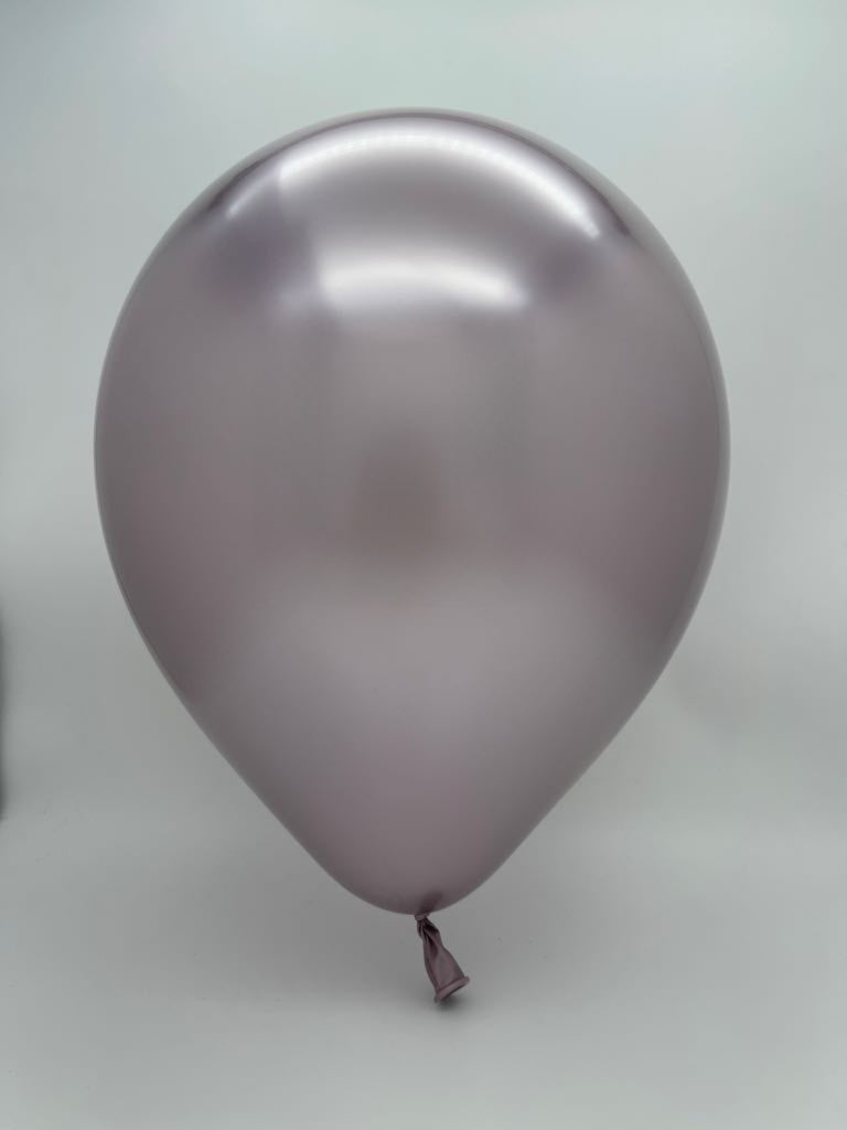 Inflated Balloon Image 12" Kalisan Latex Balloons Mirror Pink Gold (50 Per Bag)