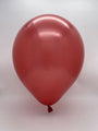 Inflated Balloon Image 5" Kalisan Latex Balloons Mirror Red (50 Per Bag)
