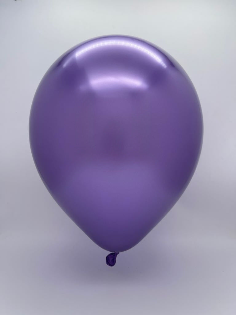 Inflated Balloon Image 5" Kalisan Latex Balloons Mirror Violet (50 Per Bag)