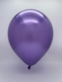Inflated Balloon Image 12" Kalisan Latex Heart Balloons Mirror Violet (50 Per Bag)