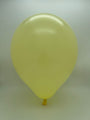 Inflated Balloon Image 5" Kalisan Latex Balloons Pastel Matte Macaroon Yellow (50 Per Bag)