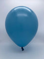 Inflated Balloon Image 12" Kalisan Latex Balloons Retro Deep Blue (50 Per Bag)