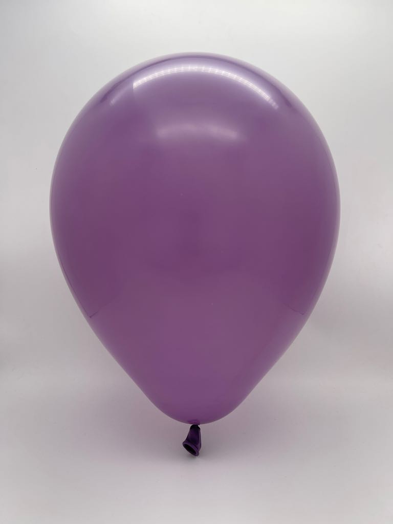 Inflated Balloon Image 24" Kalisan Latex Balloons Retro Lavender (5 Per Bag)