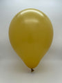 Inflated Balloon Image 24" Kalisan Latex Balloons Retro Mustard (5 Per Bag)