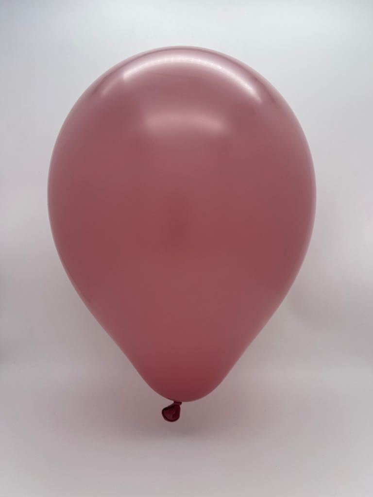 Inflated Balloon Image 18" Kalisan Latex Balloons Retro Rosewood (25 Per Bag)