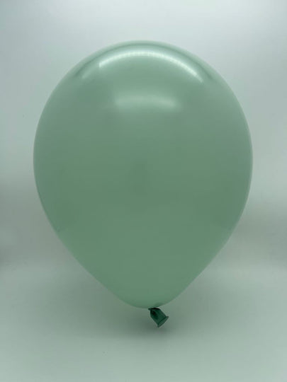 Inflated Balloon Image 5" Kalisan Latex Balloons Retro Winter Green (50 Per Bag)