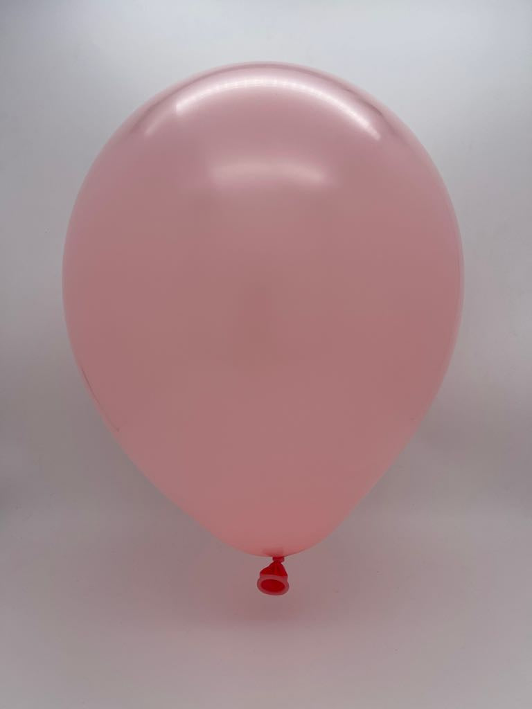 Inflated Balloon Image 12" Kalisan Latex Balloons Standard Baby Pink (50 Per Bag)