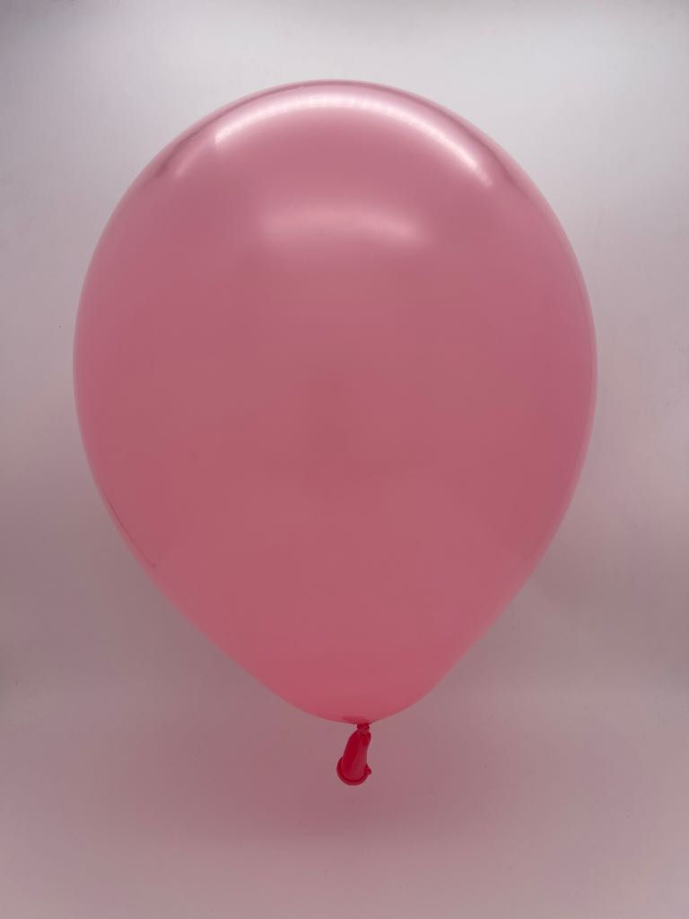 Inflated Balloon Image 5" Kalisan Latex Balloons Standard Flamingo Pink (50 Per Bag)