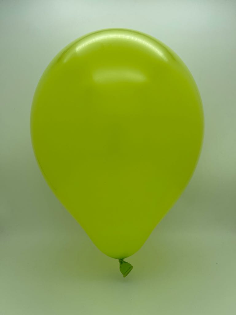 Inflated Balloon Image 18" Kalisan Latex Balloons Standard Lime Green (25 Per Bag)