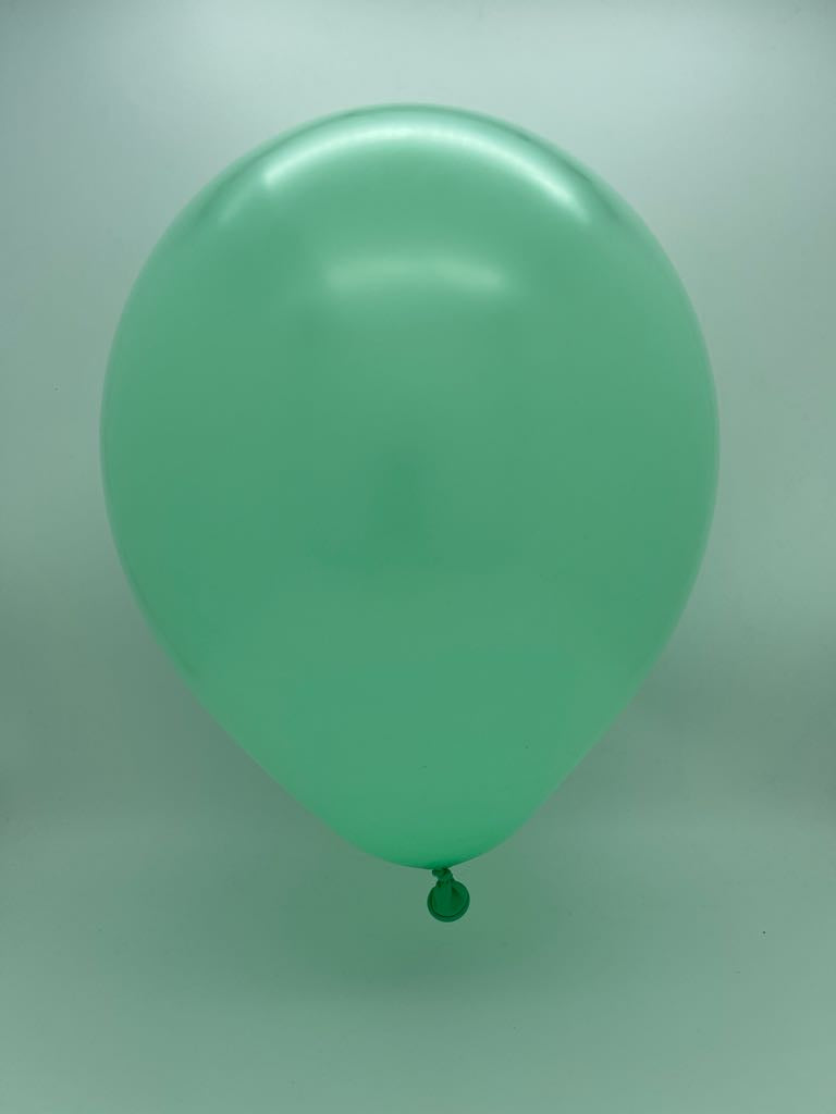 Inflated Balloon Image 5" Kalisan Latex Balloons Standard Mint Green (50 Per Bag)