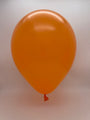 Inflated Balloon Image 5" Kalisan Latex Balloons Standard Orange (50 Per Bag)