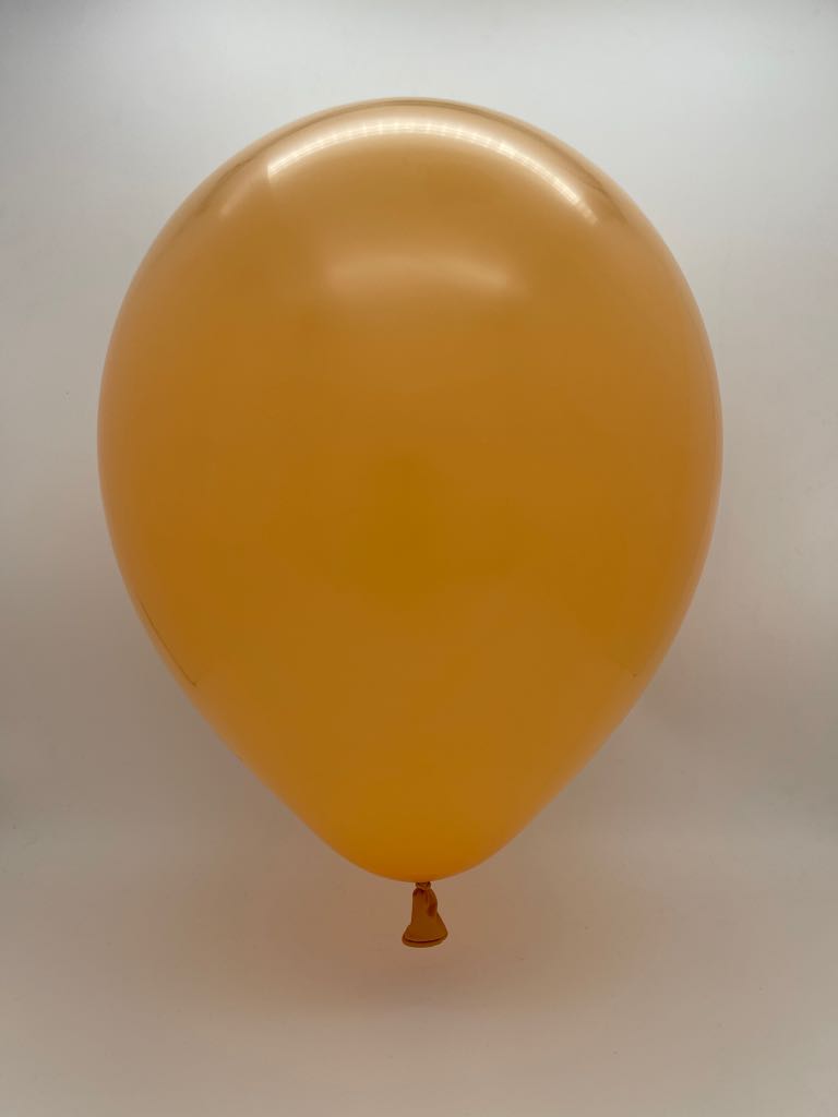 Inflated Balloon Image 18" Kalisan Latex Balloons Standard Peach (25 Per Bag)
