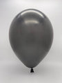 Inflated Balloon Image 11" Metallic Black Decomex Linking Latex Balloons (100 Per Bag)