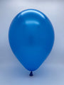 Inflated Balloon Image 12" Metallic Blue Decomex Latex Balloons (100 Per Bag)