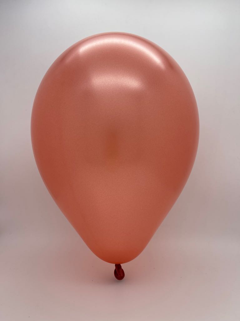 Inflated Balloon Image 11" Metallic Copper Decomex Linking Latex Balloons (100 Per Bag)