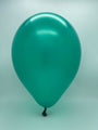 Inflated Balloon Image 6" Metallic Green Decomex Linking Latex Balloons (100 Per Bag)