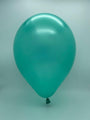 Inflated Balloon Image 9" Metallic Mint Green Decomex Latex Balloons (100 Per Bag)