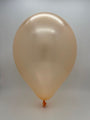 Inflated Balloon Image 9" Metallic Peach Decomex Latex Balloons (100 Per Bag)