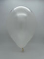Inflated Balloon Image 11" Metallic Pearl White Decomex Linking Latex Balloons (100 Per Bag)