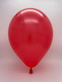 Inflated Balloon Image 6" Metallic Red Decomex Linking Latex Balloons (100 Per Bag)