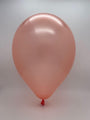 Inflated Balloon Image 12" Metallic Rose Gold Decomex Latex Balloons (100 Per Bag)
