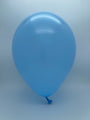 Inflated Balloon Image 5 Inch Tuftex Latex Balloons (50 Per Bag) Baby Blue