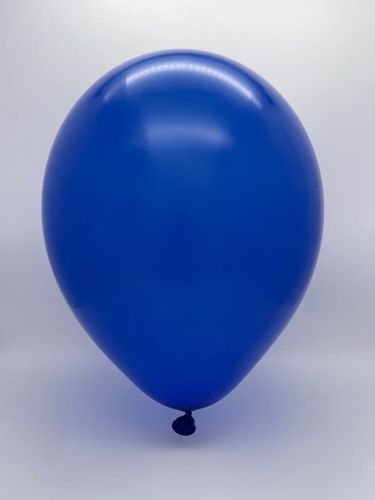 Inflated Balloon Image 360D Pastel Navy Blue Decomex Modelling Latex Balloons (50 Per Bag)
