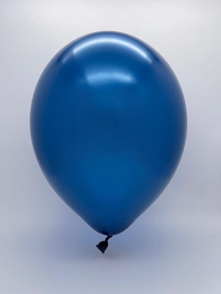 Inflated Balloon Image 11" Pearl Metallic Midnight Blue Tuftex Latex Balloons (100 Per Bag)