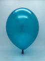 Inflated Balloon Image 11" Pearl Metallic Teal Tuftex Latex Balloons (100 Per Bag)