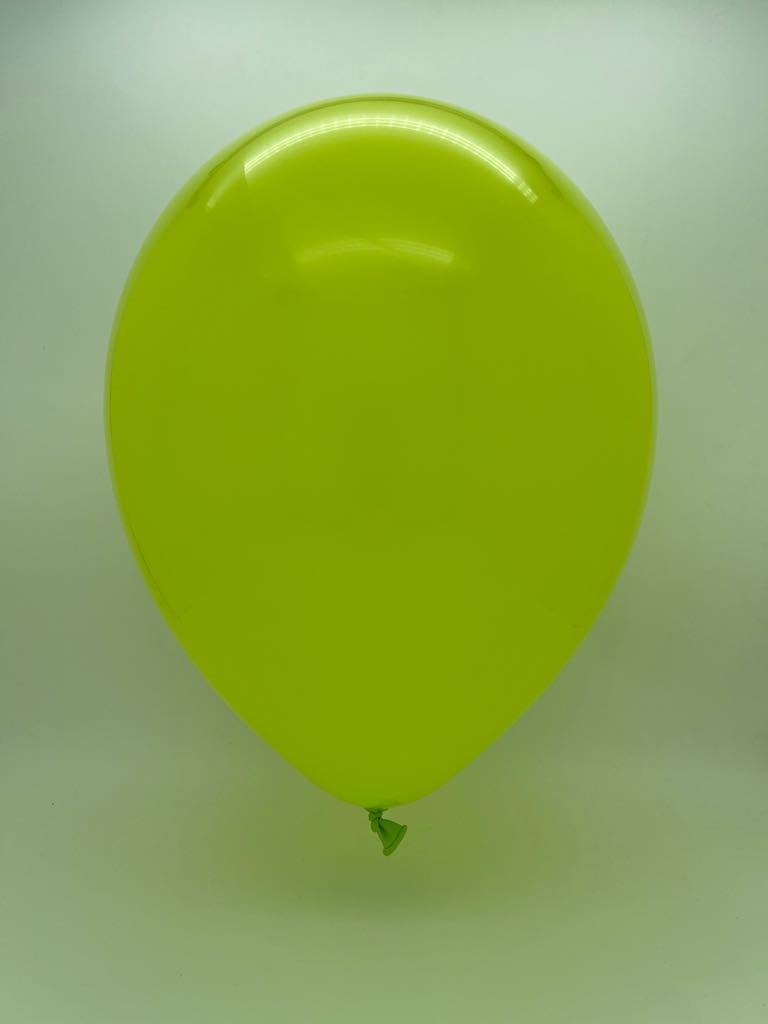 Inflated Balloon Image 11" Qualatex Latex Balloons CHARTREUSE (100 Per Bag)