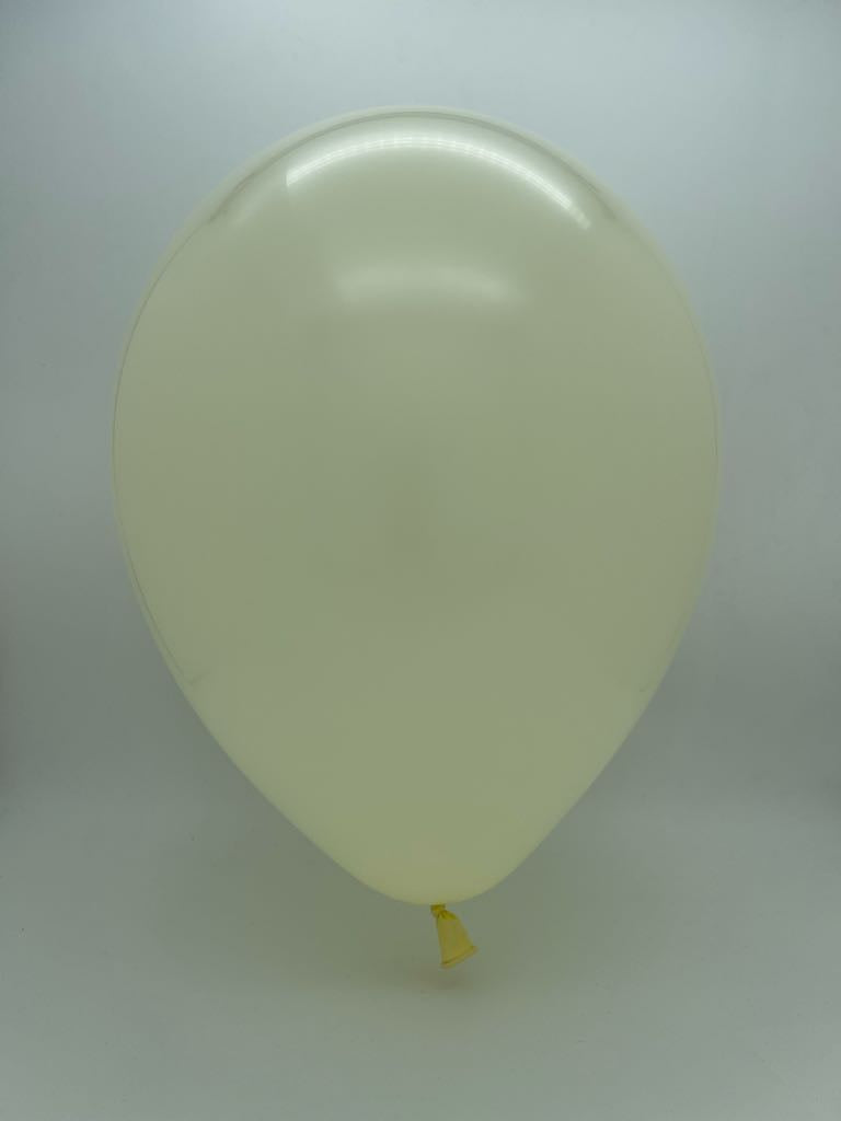 Inflated Balloon Image 5" Qualatex Latex Balloons IVORY SILK (100 Per Bag)