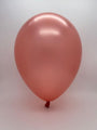Inflated Balloon Image 11" Qualatex Latex Balloons Metallic Rose Gold (100 Count)