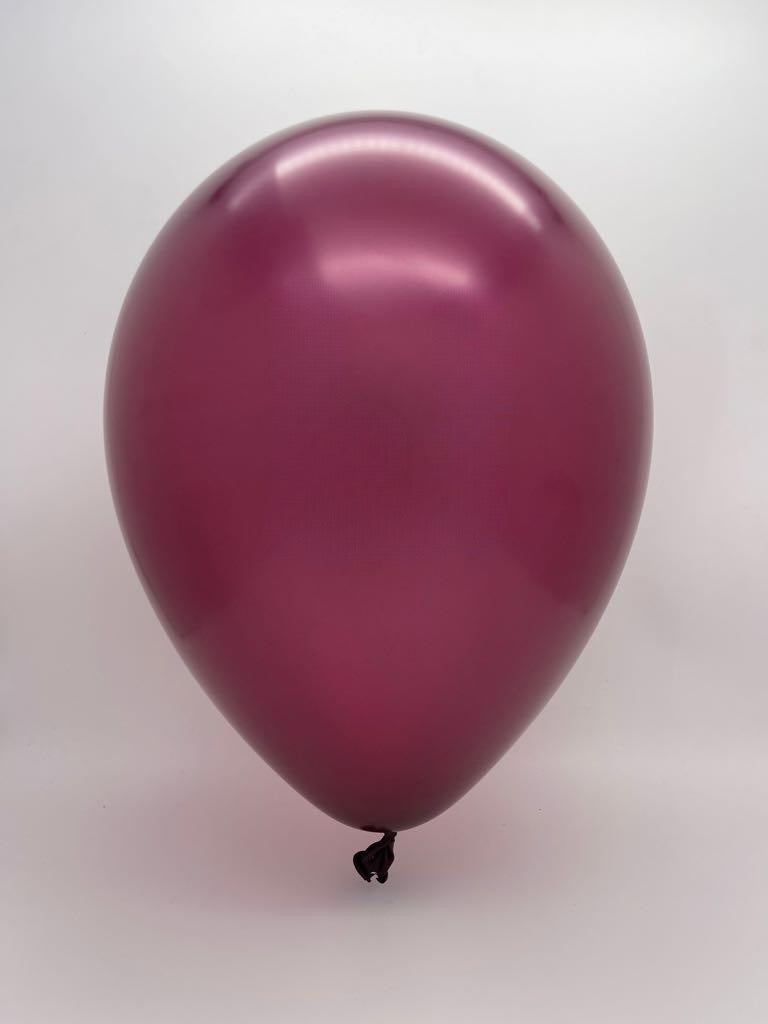 Inflated Balloon Image 11" Qualatex Latex Balloons (25 Per Bag) Pearl Burgundy