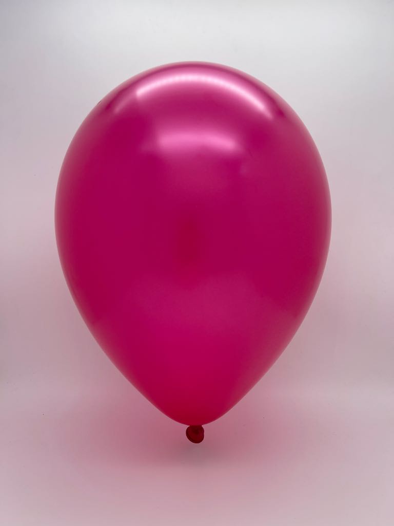 Inflated Balloon Image 11" Qualatex Latex Balloons Pearl MAGENTA (100 Per Bag)