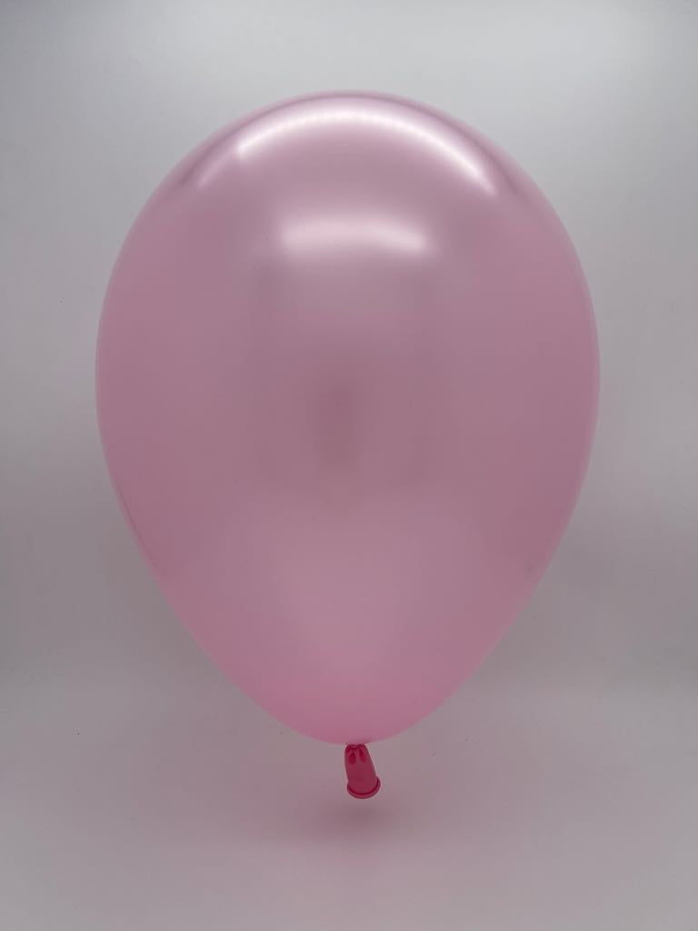 Inflated Balloon Image 16" Qualatex Latex Balloons Pearl PINK (50 Per Bag)