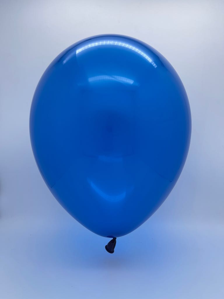 Inflated Balloon Image 11" Qualatex Latex Balloons Sapphire Blue Jewel (100 Per Bag)