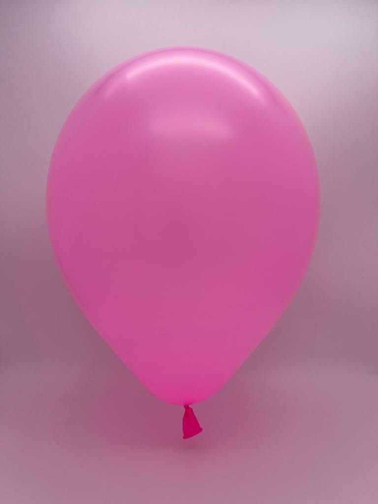 Inflated Balloon Image 12" Standard Pink Decomex Latex Balloons (100 Per Bag)