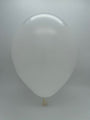 Inflated Balloon Image 7" Standard White Decomex Heart Shaped Latex Balloons (100 Per Bag)