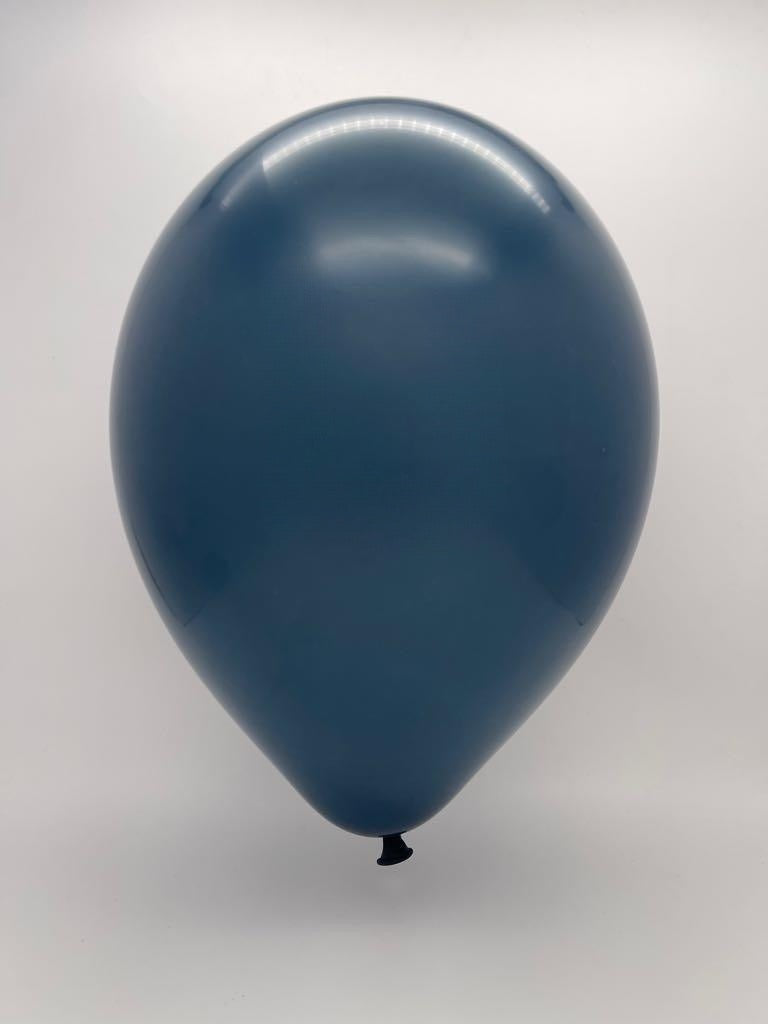 Inflated Balloon Image 5 Inch Tuftex Latex Balloons (50 Per Bag) Naval