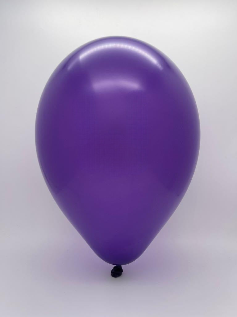 Inflated Balloon Image 17 Inch Tuftex Latex Balloons (50 Per Bag) Plum Purple