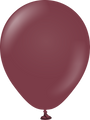 5" Kalisan Latex Balloons Standard Burgundy (50 Per Bag)