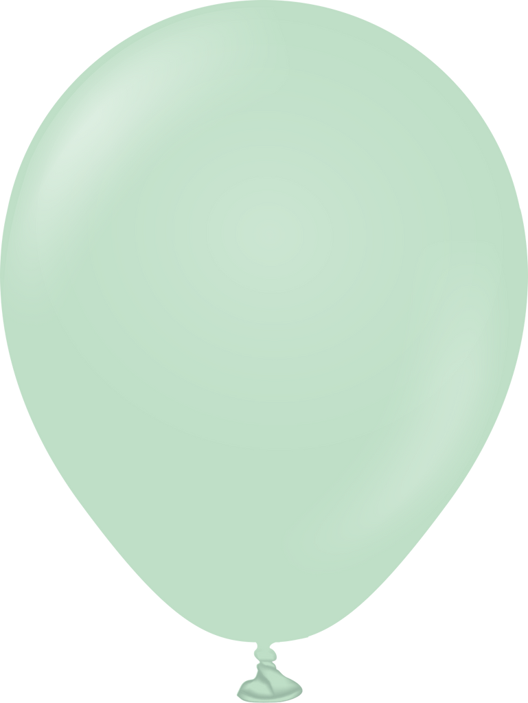 5" Kalisan Latex Balloons Pastel Matte Macaroon Green (50 Per Bag)