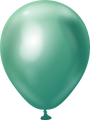 5" Kalisan Latex Balloons Mirror Green (50 Per Bag)