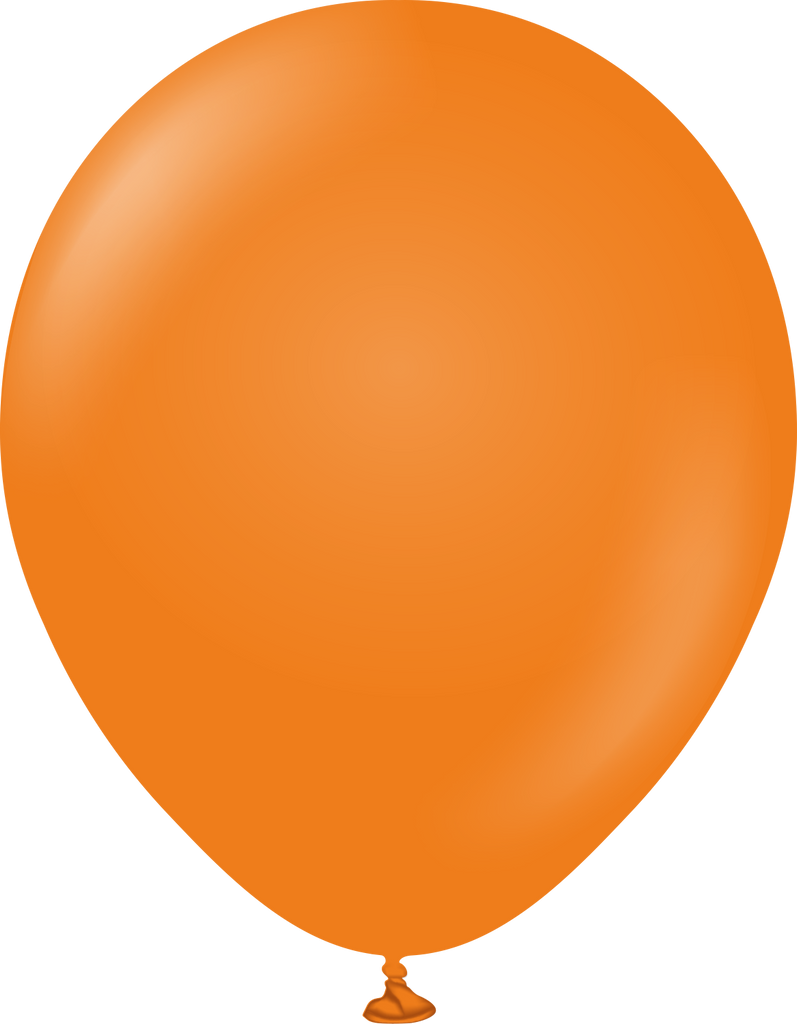 12" Kalisan Latex Balloons Standard Orange (50 Per Bag)