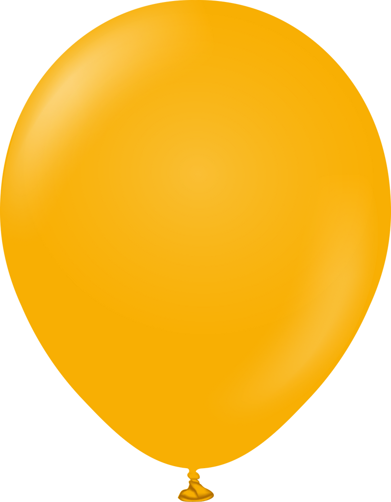 12" Kalisan Latex Balloons Standard Amber (50 Per Bag)