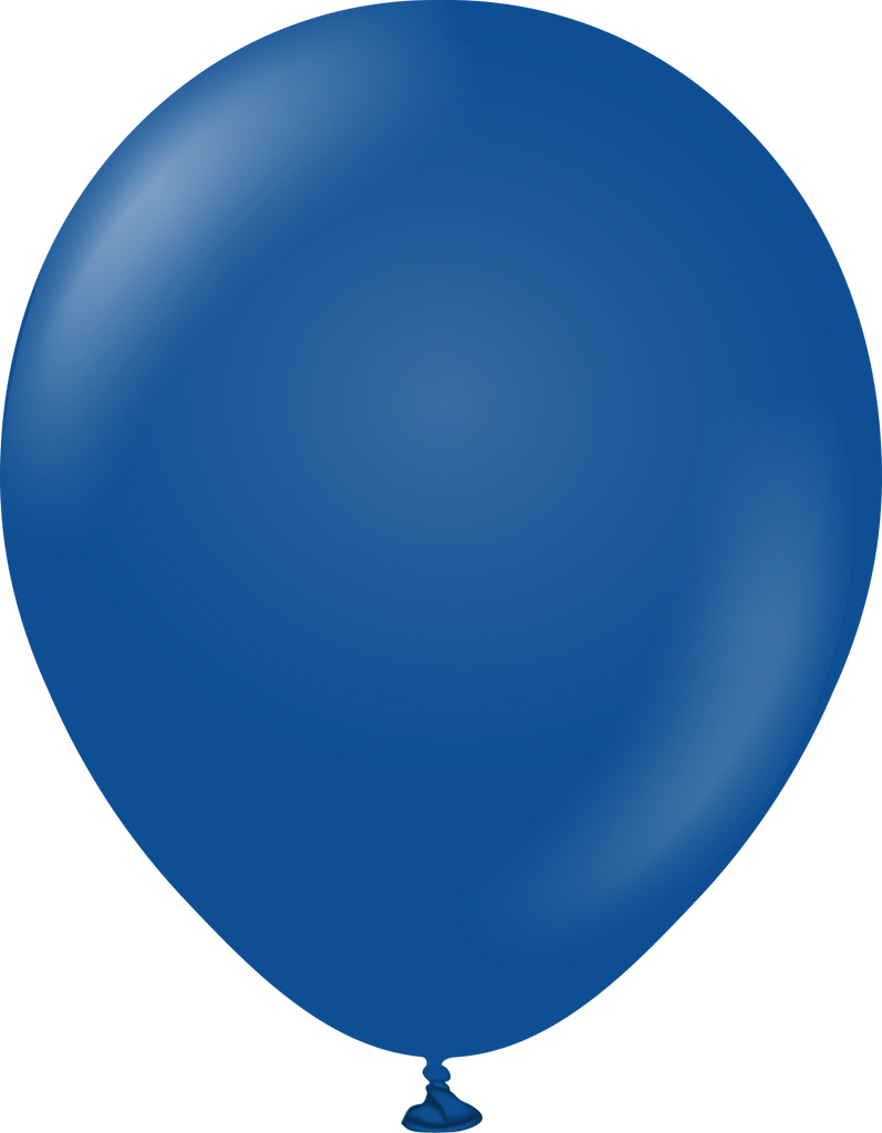 18 inch kalisan latex balloons standard dark blue 25 per bag k67539