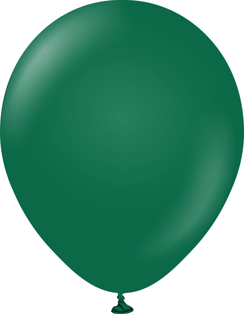 12" Kalisan Latex Balloons Standard Dark Green (50 Per Bag)
